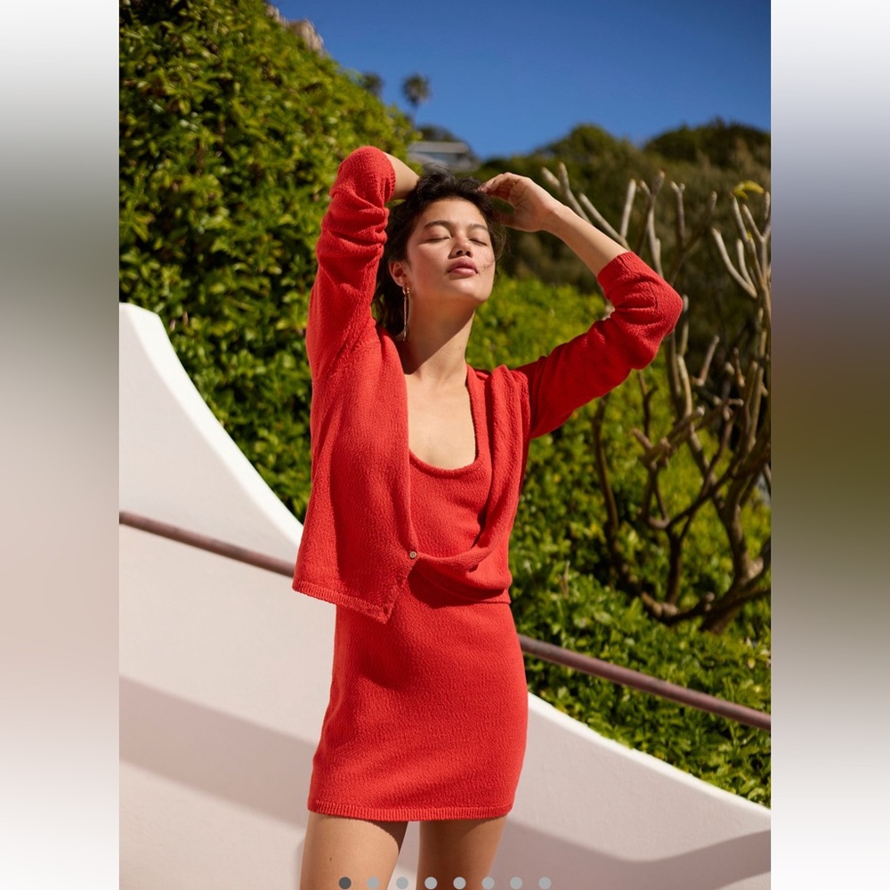 Free People Free-est Sadie Sweater Mini Dress Set in Fiesta
